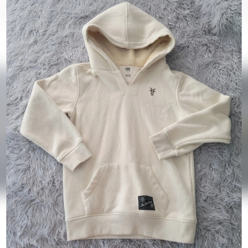 Frye Sweatshirt Hoodie Tan Khaki Festival Boho Pullover Fleece Designer Kids 7